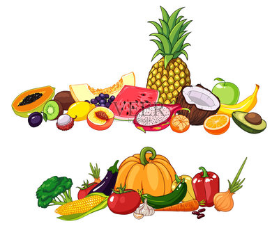 蔬菜,食品,水果,绘画插图,矢量